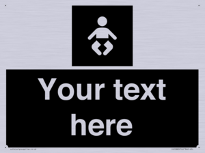 Custom information: black panel baby change